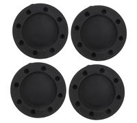 Operitacx 4 Pièces tapis de sol machine a laver tampon tapis de réfrigérateur Lavable anti humidité anti humidite repose-pieds antichoc repose-pieds antidérapant fibre de résine pp Black
