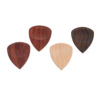Operitacx 4 Pièces Triangle Médiators Lot Décoratif en Bois, pour | Face Plate et Face Creuse, Style Simple et Créatif, Usage Musical, Format Portable, pour Amateurs de Guitare