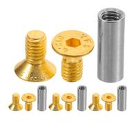 Operitacx 4 Pièces Vis de Fixation pour Manche de Couteau en Laiton | Diy, Installation Facile, Usage, Finition Soignée, pour Manche de Couteau et Montage Simple