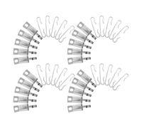Operitacx 40 Pièces Crochets Aluminium pour Câble Chauffant de Gouttière, | Argenté, Résistance UV et Basse Température, Installation Facile, Maintien Sûr pour Bords de Gouttière