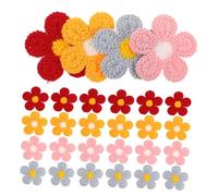 Operitacx 40 Pièces Matériau En Dentelle à Broderie Brodés De Fleurs Patches De Fabrication De Chemises De Vêtements De Fleurs Coudre Des Pour En Tissu