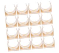 Operitacx 40 Pinces Clips en Pvc Beige de U pour Tubes Plastiques et Conduits Électriques, Résistance la Corrosion, Installation Facile, pour Rénovation Maison