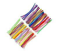 Operitacx 400pièces Kit De Jouets Artisanaux Bâtonnets Torsadés Jouets Laine Pour Garçon Fille Bâtons Pliables Pour Maternelle