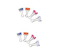 Operitacx 48 Pièces clips liant bureautique accessoires relieur de document trombones en papier reliures de livres classeur de documents pince-notes