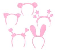 Operitacx 4ensemble Accessoires De Coiffure Pour Poupées Avec -tête Mini Animal Déguisement Pour Photos