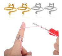 Operitacx 4pièces Lot De Anneaux De Guidage De Fil Anneaux De Tension Pour Crochet Réglables Et Décoratifs Adaptés Aux Travaux De Couture