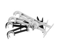 Operitacx 4pièces Support Double pour Tringles à Rideaux Alliage Aluminium Épais Fixations Murales Latérales Robustes pour Doubles Barres Maintien Stable pour Rideaux Lourds ou Superposés