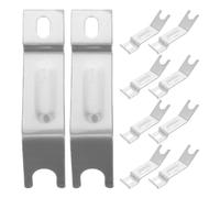 Operitacx 5 Paires Fourche de Positionnement Rallonges Acier Inoxydable | Kit Complet Adaptateur D'axe, Supports et Boulons, pour Vélos Garçon Fille et Apprentissage Sécurisé
