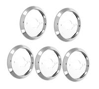 Operitacx 5 Pièces Base de Boutons de Cuisinière Plastique pour Remplacement de Commandes de Grill Bbq Base de Commutateur Rotatif pour Cuisinière et Four Finition Électroplaquée Compatible