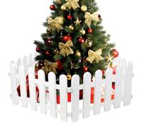 Operitacx 5 Pièces La Barrière Panneaux De Clôture En Plastique Clôture En Plastique De Noël De Bordure Enduite Palissade En Vinyle Fournitures De Jardin Blanche