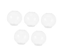 Operitacx 5 Pièces Moule Sphérique Silicone pour Résine Époxy sans Polissage Réutilisable Transparent pour Diy et Ornements Artisanaux