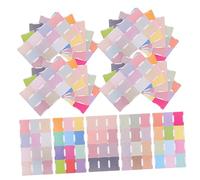 Operitacx 5 Pièces Onglets Adhésifs Inscriptibles pour Marque Page Étiquettes Mensuelles Autocollantes Multi Couleurs Boho Arc Ciel Macaron Coucher de Soleil Outils de Planification
