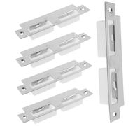Operitacx 5 pièces Plaques de Gâche pour Serrure à Pêne Dormant Plaques de Renfort de Porte Intérieure Faciles à Installer Résistantes et Sécurisées pour Portes de Chambre et Entrée