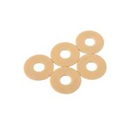 Operitacx 5 Pièces Rondelle de Plaque de Bascule de Guitare Gn603, Beige | Anneau Triple Rythmique, Pièce de Remplacement Adhésive pour Guitare Électrique