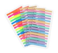 Operitacx 5 Pièces Transparent Text Tabs Autocollants Marqueurs Fluorescents Fins Autoadhésifs pour Mise et Annotation