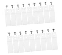 Operitacx 50 ensembles Transparent Non-slip Drawer Stoppers With Screws Plastic Furniture Hardware For Dresser And Cabinet Repair Drawer Slide Replacement Parts