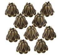 Operitacx 50 Pièces Bead Caps Vintage Floral Alloy Spacer Beads For Jewelry Making Metal Flower Charms For Bracelets Necklaces Earrings Craft Supplies