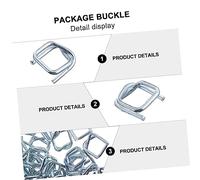 Operitacx 50 pièces Boucles de Serrage Métalliques Robustes et Légères pour et Usage Fréquent Accessoires pour Sangles Polyester