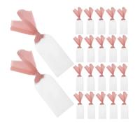 Operitacx 50 Pièces Cartes de Placement Mariage en Acrylique, Arche, Ruban | Blancs, Surface Lisse et Transparente, Lecture Facile, Présentation Stable, pour Banquet et Événements Extérieurs