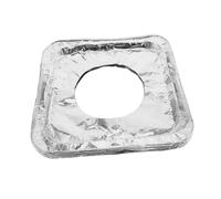 Operitacx 50 pièces Couvre Brûleur Aluminium Jetable de Plaque de Cuisson Résistants Chaleur pour à Gaz Liners Aluminium pour Attraper Éclaboussures Huile Nourriture