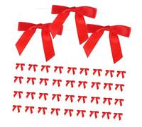 Operitacx 50 pièces Mini Nœuds Polyester avec Fil Métallique Décorations Élégantes pour Mariage et Projets DIY