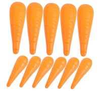 Operitacx 50 Pièces Nez de Carotte Plastique Orange pour Bonhomme de Accessoire DIY et Réaliste pour Décoration de Noël de Nez Fantaisie pour Activités Hiver Famille