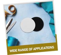 Operitacx 50 pièces Patch Adhésif Double Face Rond Autocollant Réutilisable Noir pour Fixation Murale et pour Bricolage Bureau et École