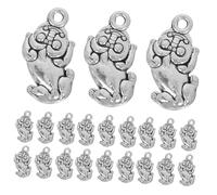 Operitacx 50 Pièces Pendentifs Pi Yao Double Face Alliage Breloques Feng Shui Chinoises Accessoires pour Création de Bijoux Colliers et Porte-clés