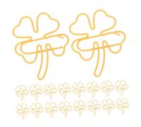 Operitacx 50 Pièces Trombones Forme de à Quatre Accessoires Kawaii pour Bureau et École Clips Adorables pour Documents Notes et Photos