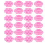 Operitacx 500 Pièces Godets Jetables en Abs de Fleur pour Colle à Extensions de Cils, Contrôle Précis Colle, pour Salons de Beauté et Studios Professionnels