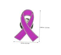 Operitacx 50pièces Épinglette Émail De Sensibilisation Épinglette De Ruban Broches De Sensibilisation Au Cancer Ruban Espoir Émail Pour Reconnaissance Une Œuvre Caritative Santé Événement Pu