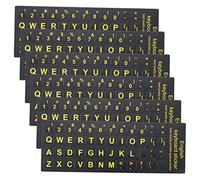 Operitacx 6 Feuilles Autocollants Universels pour Claviers de Stickers Anglais pour Ordinateurs et Ordinateurs Portables pour Renouveler Votre Clavier et Lexpérience de Saisie