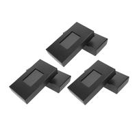 Operitacx 6 Pièces Boîte Coffret Noire Élégante pour Cravate avec Fenêtre Transparente en Papier et Plastique, Design Classique à Couvercle et Inférieur, pour Mariages et Organisation