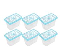 Operitacx 6 Pièces Boîte Vide Étanche et Facile à Entretenir en Plastique pour Absorbeur D'humidité Boîte de Remplacement Réutilisable pour Placards et Armoires