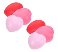 Operitacx 6 Pièces Boule de Renforcement Main de Cœur en Pu pour Adultes, Design Ergonomique et Exercice des Doigts, Bureau ou Étude, Se Range Facilement un Tiroir