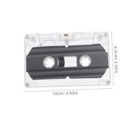 Operitacx 6 Pièces Cassettes Audio Vierges avec Boîtier Rigide Transparent Magnétiques Enregistrables pour DIY Enregistrements et Stables pour Fêtes et Personnalisés