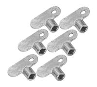 Operitacx 6 pièces Clé de Purge Carrée Clé Polyvalente pour Purgeur de Radiateur et Robinet Outil de Plomberie Pratique avec Design Robuste et Finition
