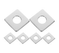 Operitacx 6 Pièces Couvercle Décoratif de Vanne D’angle en Acier | Diamètre Intérieur 21mm, Pose Rapide à Encliqueter, Bords Arrondis, pour Salle de Bain Cuisine