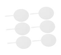 Operitacx 6 pièces Éventails à Main Blancs DIY Ensemble de Éventails Ronds Personnalisables pour Événements Religieux Mariages et Fêtes Manuels Pet et Durables Parfaits pour Artisanales
