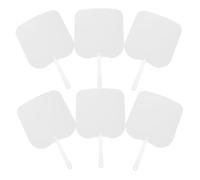 Operitacx 6 Pièces Éventails à Sublimation Éventails Rectangulaires Doubles Sides pour Événements Religieux Fêtes Artisanat DIY Confortables à Tenir