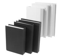 Operitacx 6 Pièces Faux Livres Décoratifs Empilables, Style Minimaliste, | Couverture Vierge, Pages Blanches, Léger et Facile à Déplacer, pour Table D'entrée et Bureau