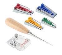 Operitacx 6 Pièces Kit de Fabricants de Biais Colorés pour Couture Outil Précis et Rapide pour Accessoires Machine à Coudre pour Ruban de Reliure et Loisirs Couture Maison