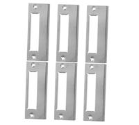 Operitacx 6 Pièces Lot de Plaques Gâche Acier Inoxydable Remplacement Montage Rapide Haute pour Portes