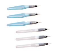Operitacx 6 pièces Lot Pinceaux Aquarelle Réserve Deau Nylon Pointe Fine et Moyenne pour Garçon Fille Étudiants Peinture DIY Arts