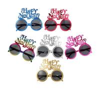 Operitacx 6 Pièces Lunettes à Farces Amusantes du Nouvel An 2027 en ABS | Accessoire Photo pour Fête Familiale, Style Nouveauté, Léger, Flexible, Maintien Antidérapant, pour Ados et Adultes