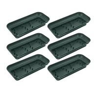 Operitacx 6 Pièces Plateau Rectangulaire avec Aiguilles Solides en Plastique Vert Support Sécurisé pour Compositions de Fleurs pour Décoration Élégante en Église et Salles de Banquet