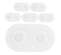 Operitacx 6 Pièces Silicone Eyeball Mold For Epoxy Resin Crafting High Precision Dome Doll Eye Casting Mould For Jewelry And Diy Crafts