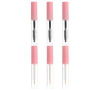 Operitacx 6 Pièces Tube de Mascara Vide Pet Transparent 5ml avec Porte-eyeliner à Pointe Ombre Pratique et Design Léger pour Maquillage des Yeux et Cils Sensibles