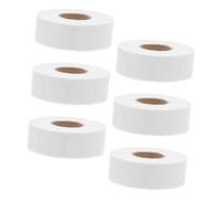 Operitacx 6 rouleaux Lot de Détiquettes Autocollantes Rondes Pastilles Adhésives sans Résidu pour Bureau Maison École Magasin et Entrepôt Petites Pastilles Colorées et Blanches Facile à