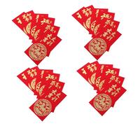 Operitacx 60 Pièces Envelopes For Spring Festival Year Of The Horse Lucky Money Bags Chinese Year Hong Bao Paper Packets For Celebrations